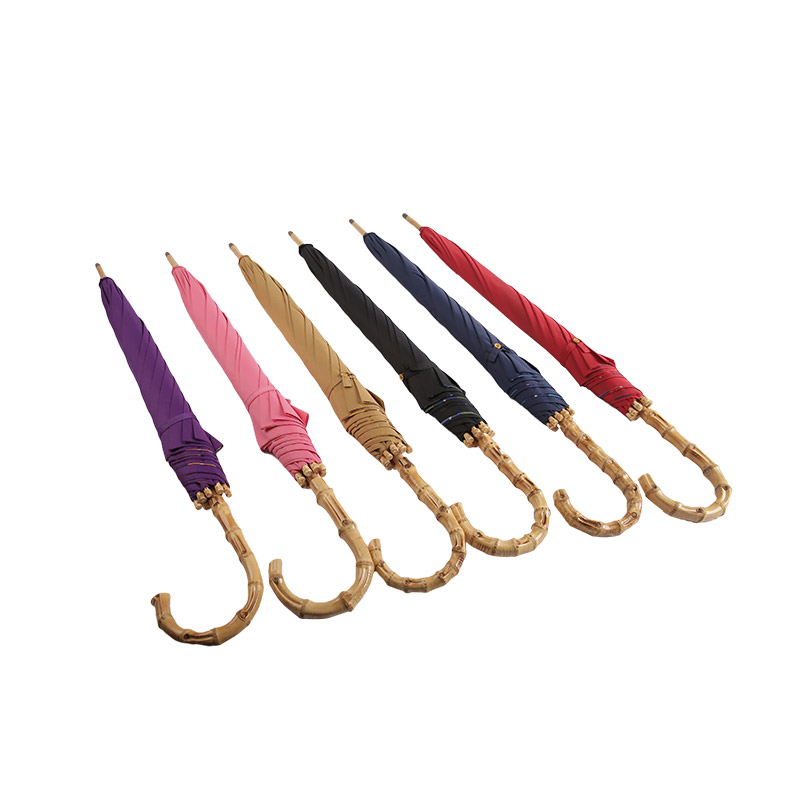 Pongee scuro antivento, ombrello dritto a doppio strato-0E6B0159