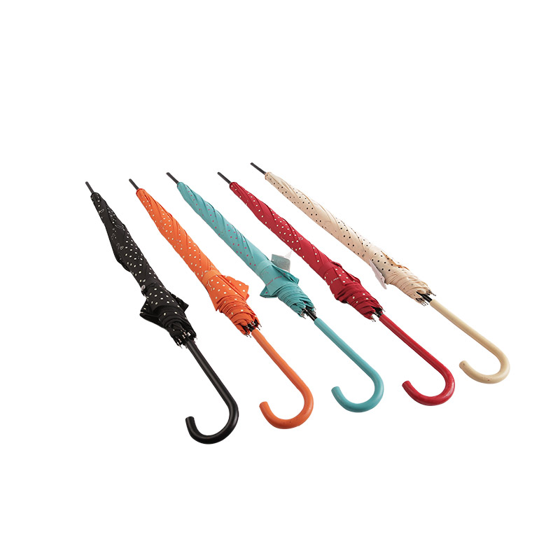 Facile da uscire tutti i giorni Pongee Ombrello dritto-0E6B0271