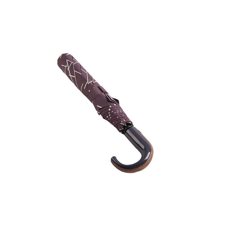 Geometric Patterns Pongee Ombrello a due pieghe-0E6B0412