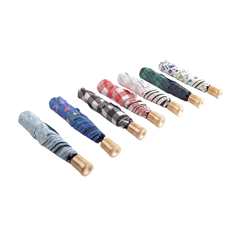 Mini Pongee a motivi multipli con ombrello triplo rivestito-0E6B0423