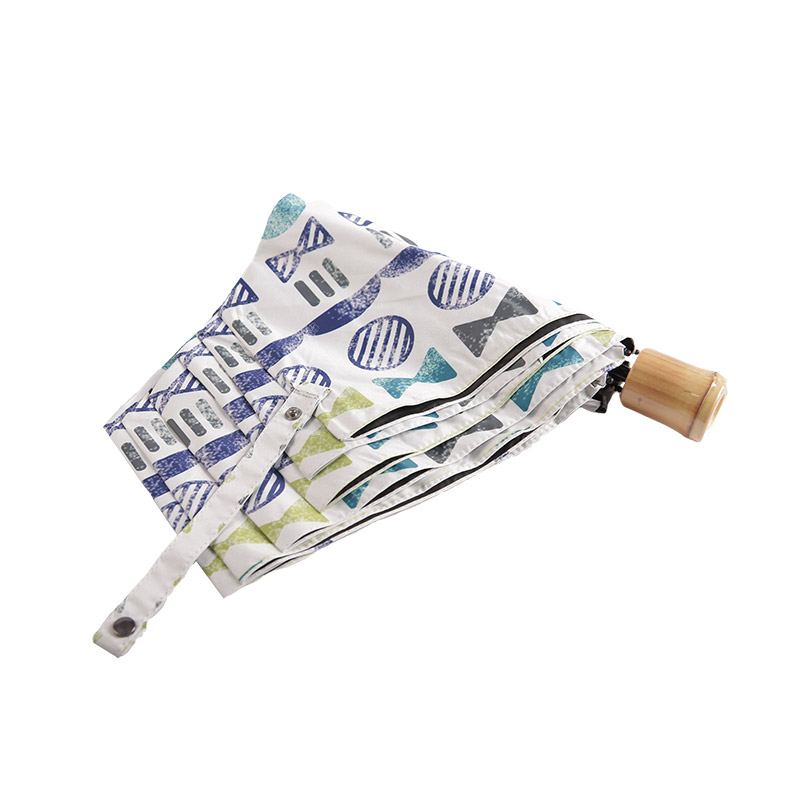 Mini Pongee a motivi multipli con ombrello triplo rivestito-0E6B0423