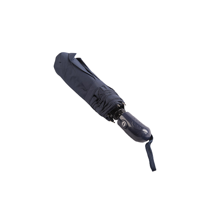 Colore scuro Pongee antipioggia Ombrello triplo-0E6B0491