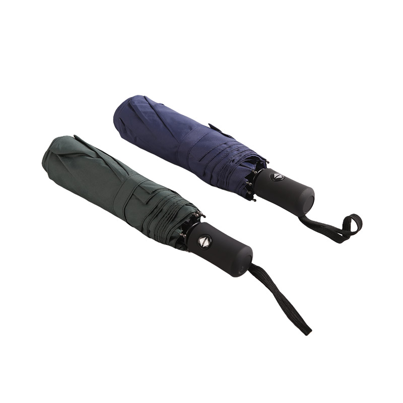 Pure Blue Uv Protection Pongee Ombrello triplo-0E6B0550