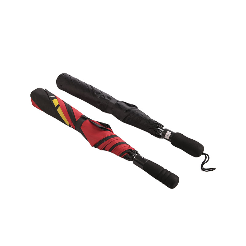 Ombrello a due pieghe Logo Pongee bicolore-0E6B0556