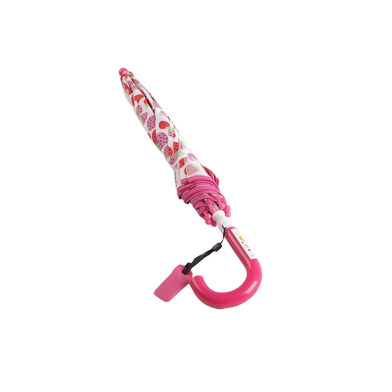 Pink Strawberry Maiden Pongee + POE Ombrello per bambini-0E6B0588