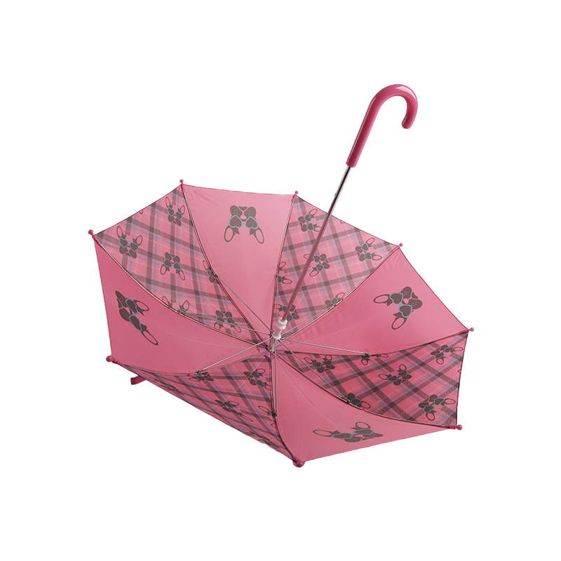 Ombrello per bambini gattino rosa a strisce-0E6B0625