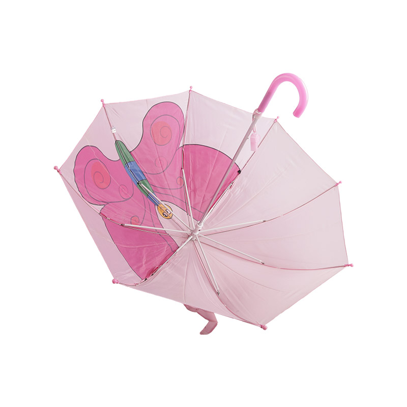 Ombrello per bambini grande farfalla rosa-0E6B0657
