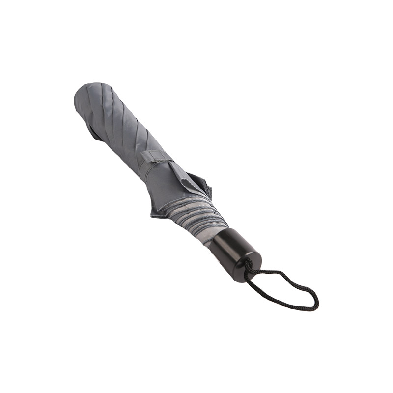 Ombrello doppio semplice in metallo argento puro-0E6B0782